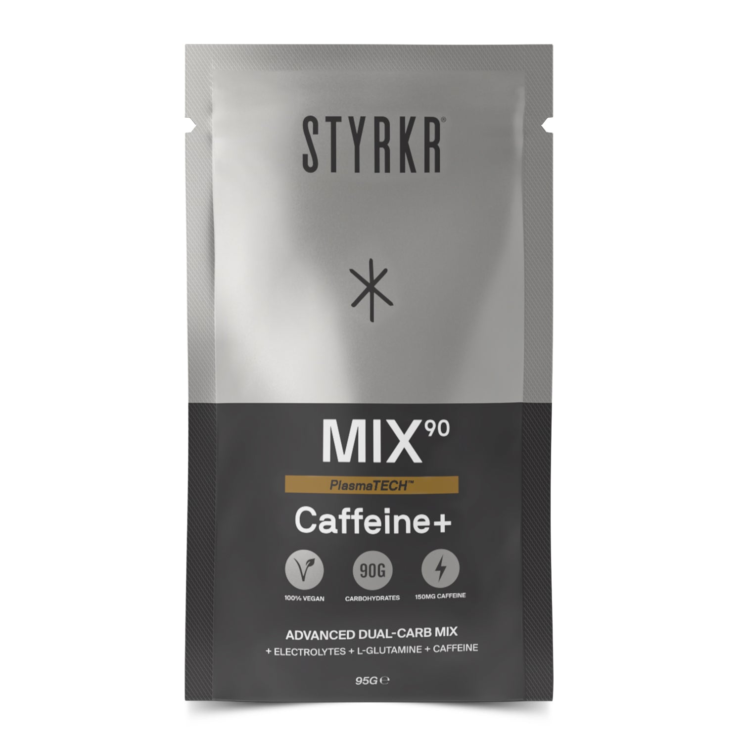 Boisson Énergétique STYRKR MIX90 CAFF – 95g – 90g Glucides + 150mg Caféine – Vegan & Sans Gluten