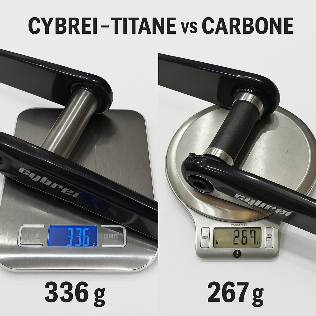 CYBREI : AXE CARBONE OU TITANE ? LEQUEL CHOISIR POUR VOTRE PÉDALIER ?