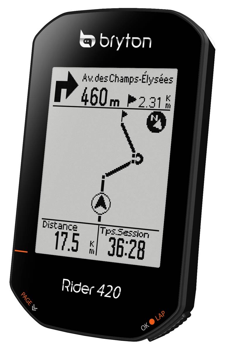 Compteur vélo GPS RIDER 420 H FC inclus - BRYTON