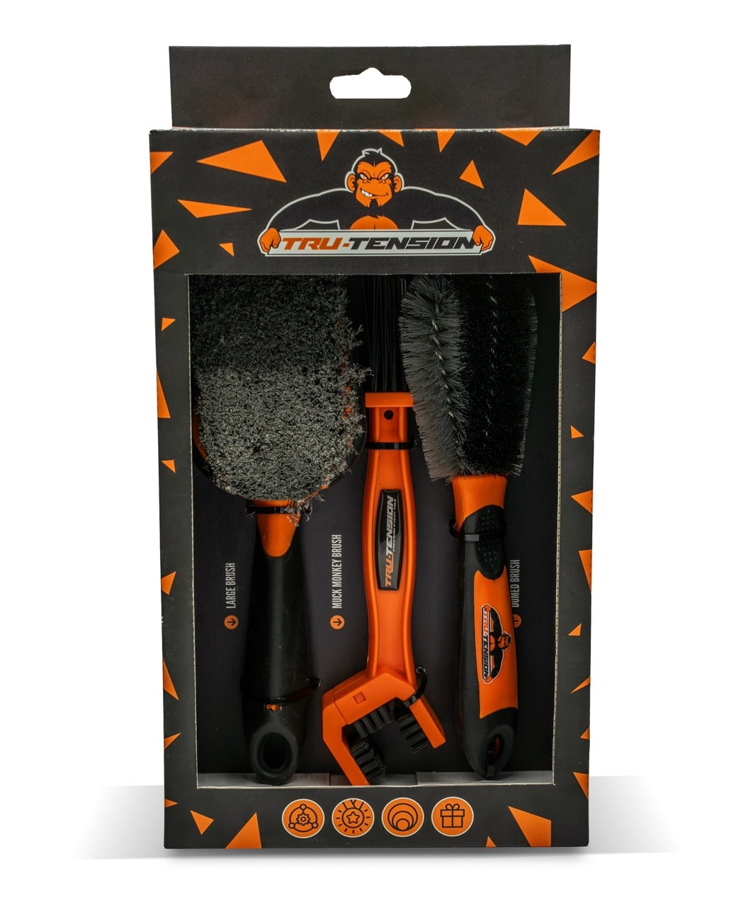 Tru-Tension Kit de nettoyage vélo - brosses et microfibre