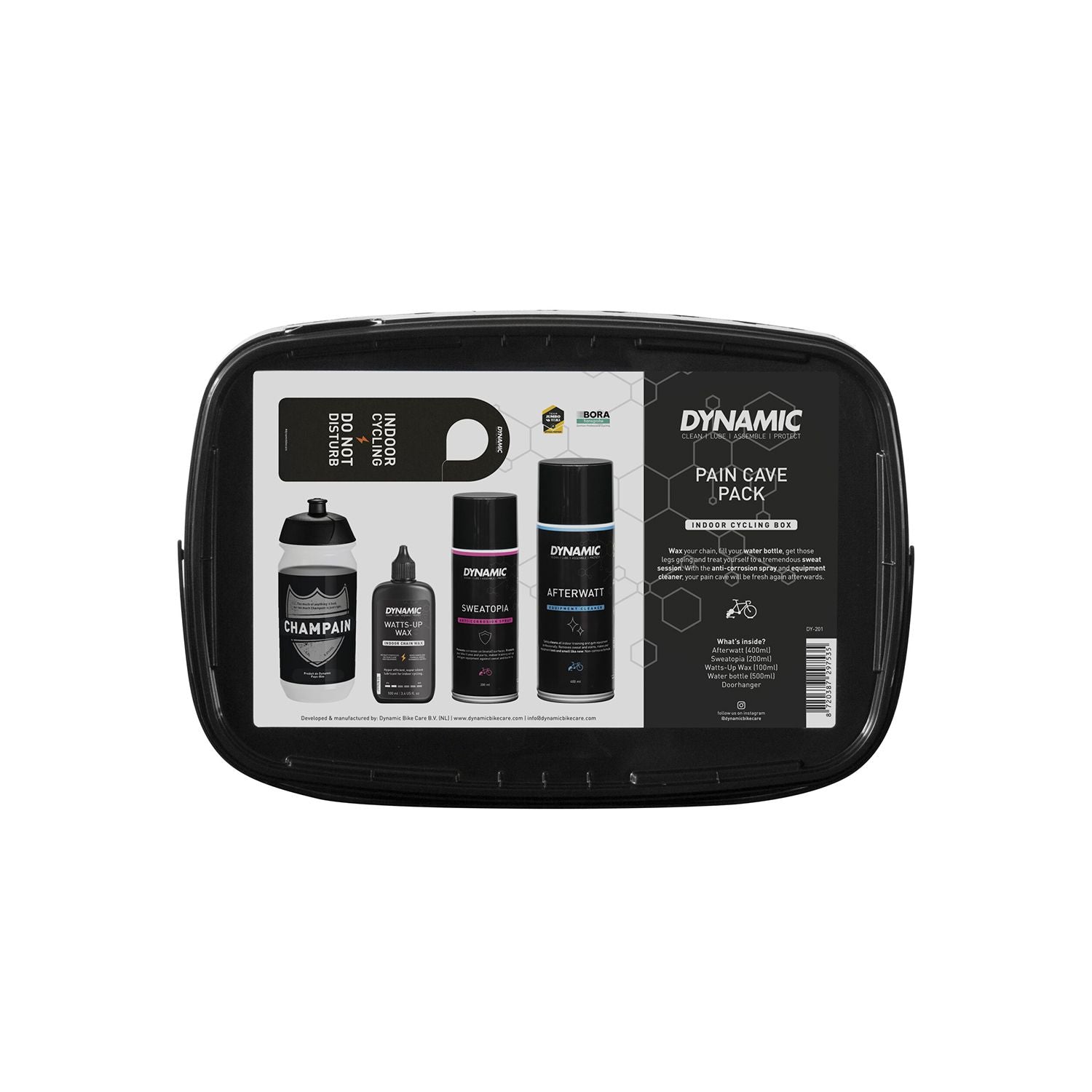Pack DYNAMIC Pain Cave – Entretien Vélo Indoor + Bouteille & Accessoires