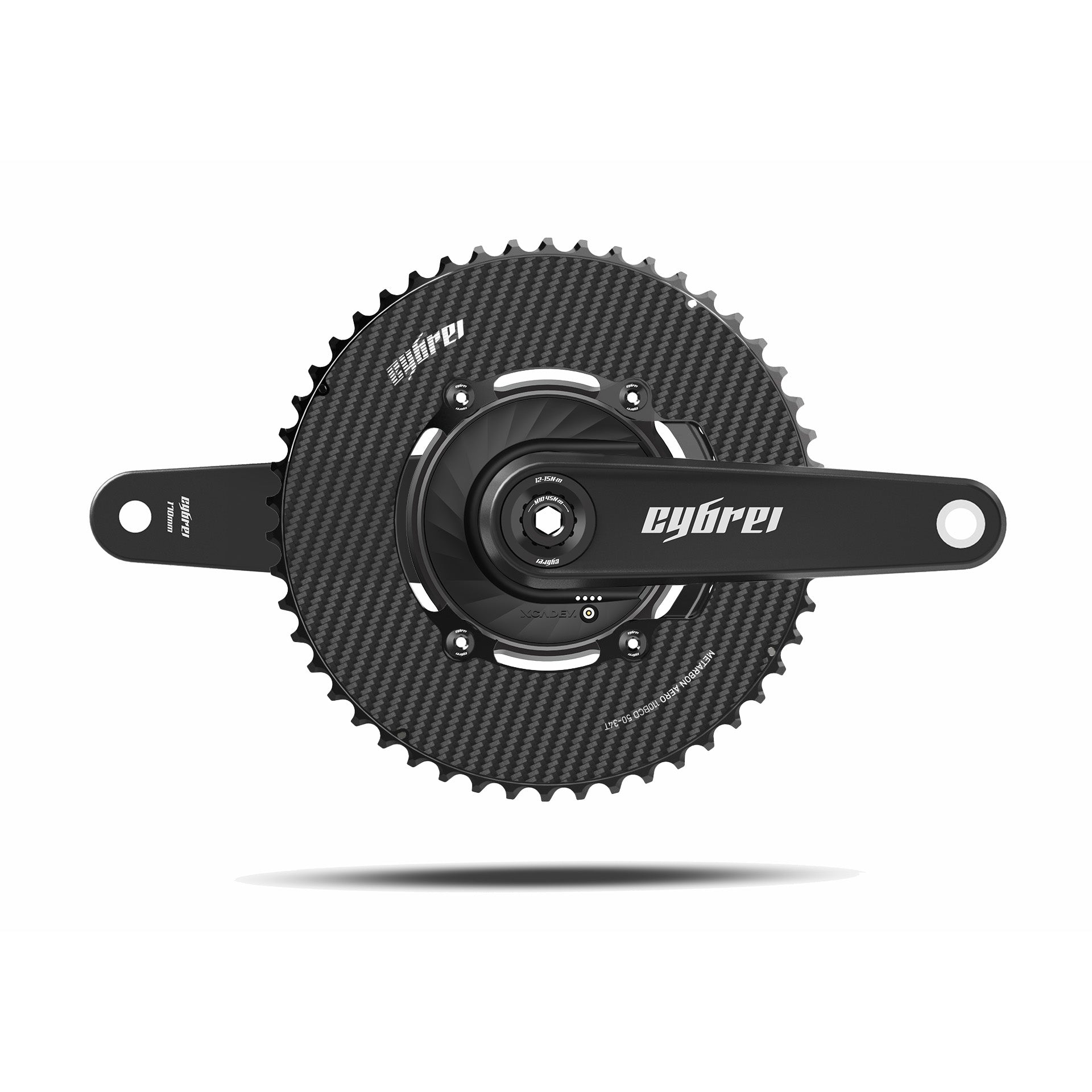 Pédalier capteur de puissance carbone GP-3 24mm - Cybrei