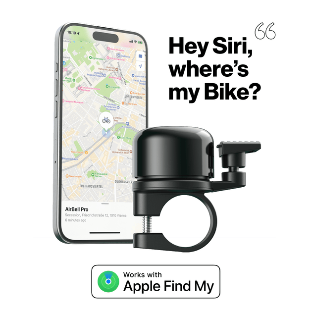 AirBell Pro 22 mm Sonnette Avec Localisation Intégrée - Peloton GP