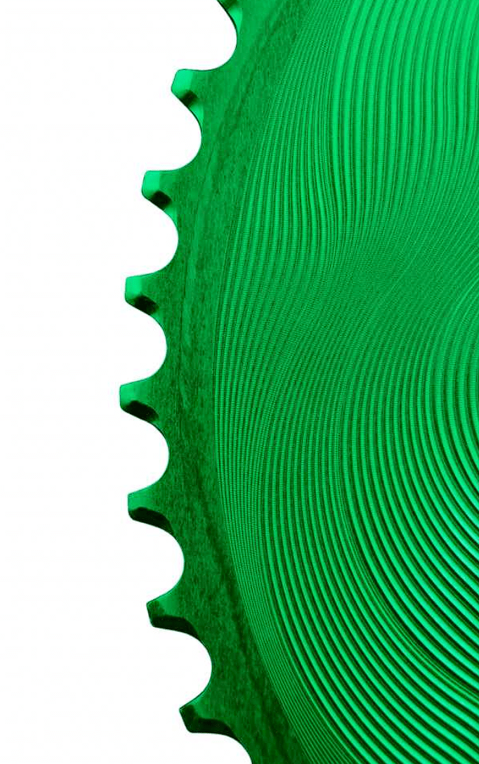 ALUGEAR Plateau Rond AERO Externe 110x4 Shimano 2×11V - Peloton GP