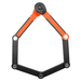 Antivol Pliable Kryptonite Evolution 790 – 6 mm x 90 cm – Niveau 7/10 – Orange & Noir - Peloton GP