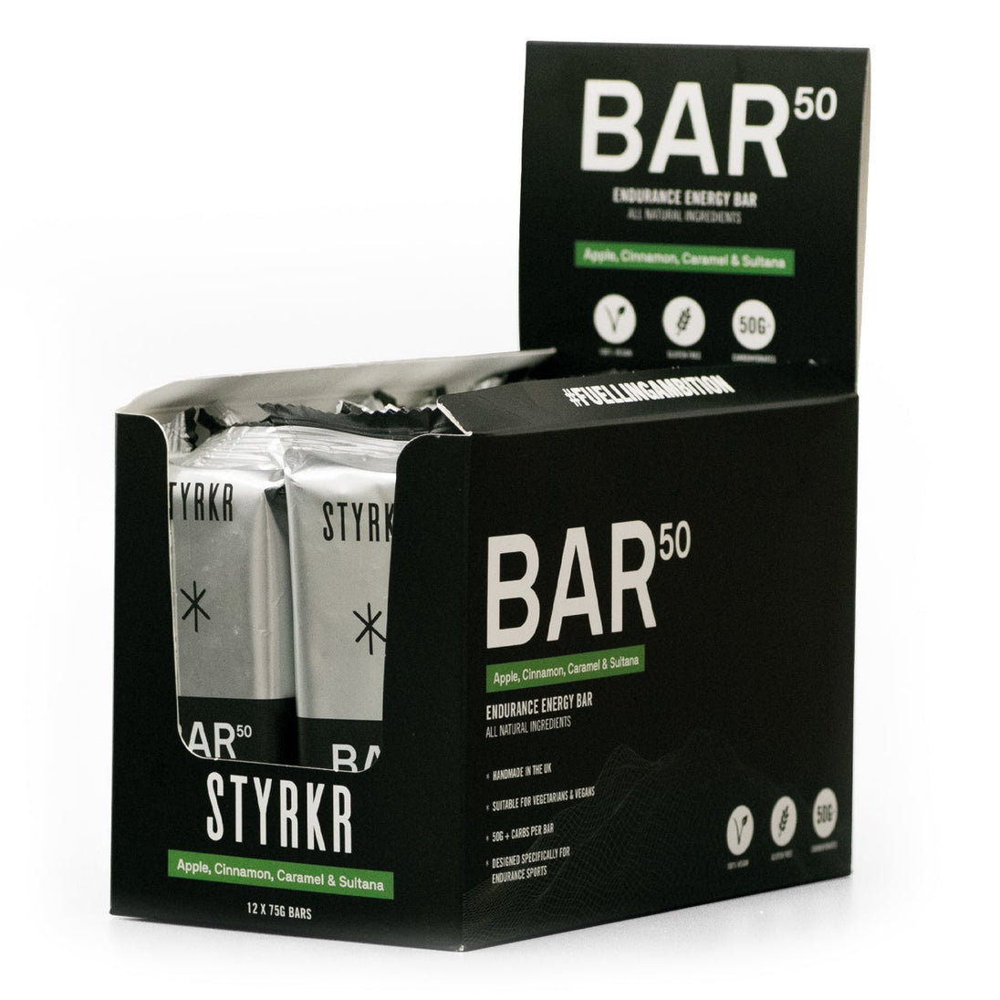 Barre Énergétique STYRKR BAR50 – Pommes, Cannelle, Caramel - Peloton GP
