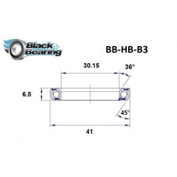 Roulement de Direction B3 30.15 X 41 X 6.5 MM 36/45° BLACKBEARING