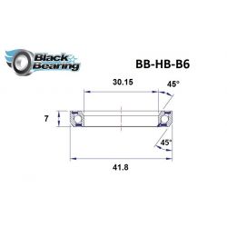 Roulement de direction B6 30.15 X 41.8 X 7 MM 45/45° - BLACKBEARING