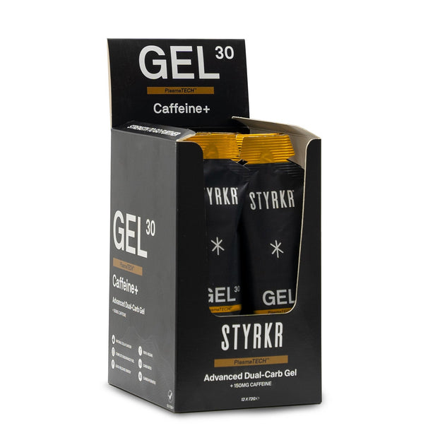 Boite de 12 Gels Énergétique STYRKR GEL30 + Caféine - Peloton GP