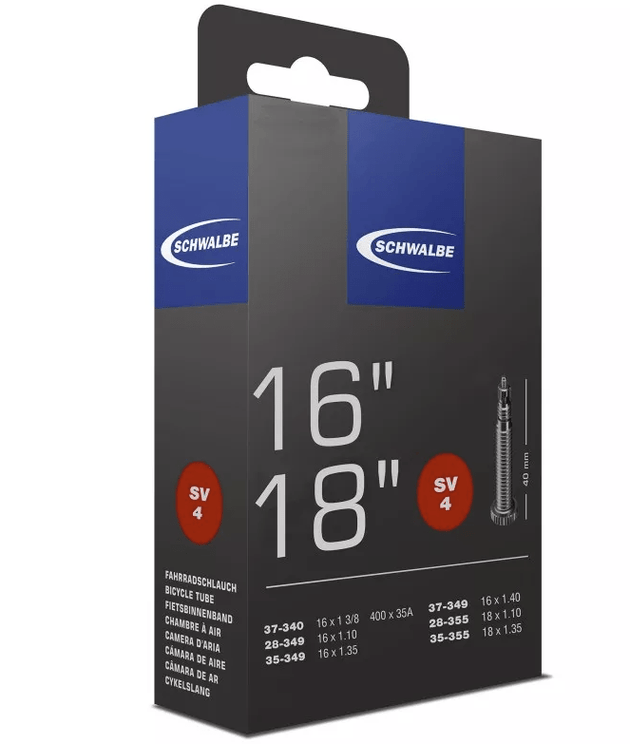 Chambre à air 16/18" Presta (SV4) - SCHWALBE - Peloton GP