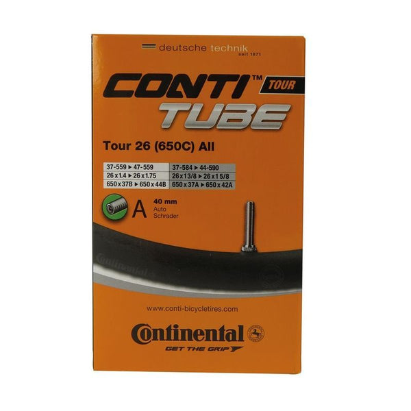 Chambre à Air Continental Tour All 26x1 1/8 - 1.75 – Valve Schrader 40 mm - Peloton GP