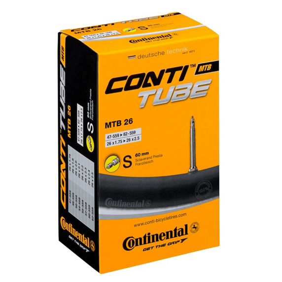 Chambre à air MTB 26 Presta 60mm - CONTINENTAL - Peloton GP
