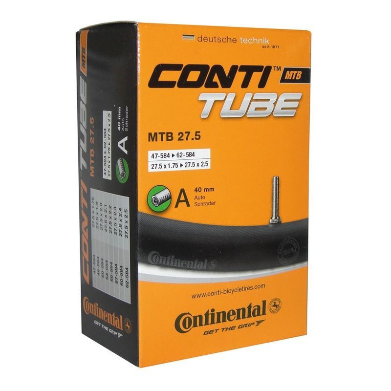 Chambre à air MTB 27.5 Schrader 40mm - CONTINENTAL - Peloton GP