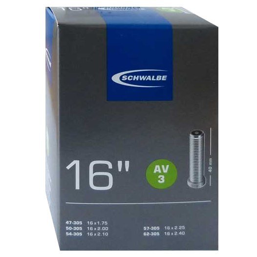 Chambre À Air Schwalbe 16x1.75 - 2.50 Valve Schrader 40 mm - Peloton GP