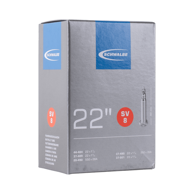 Chambre à air Schwalbe 22" 550x28-35A / 28-44A Valve Standard ou Presta (AV8 / SV8) - Peloton GP