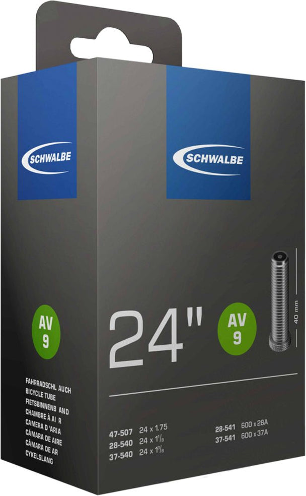 Chambre À Air Schwalbe 24x1 1/8 - 1.75 Valve Schrader 40 mm - Peloton GP