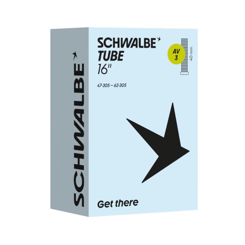 Chambre à Air Schwalbe AV3 16x1.75-2.40 Valve Standard 40mm - Peloton GP