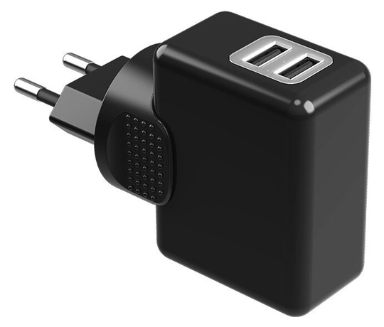 CHARGEUR ASSIOMA – DOUBLE USB – AVEC ADAPTATEURS INTERNATIONAUX – POUR PÉDALES CAPTEURS DE PUISSANCE - Peloton GP