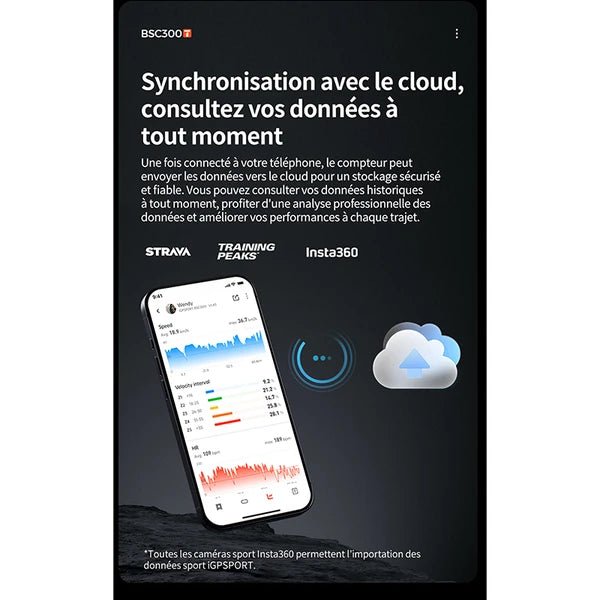 Compteur iGPSPORT BSC300T - Peloton GP