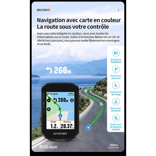 Compteur iGPSPORT BSC300T - Peloton GP