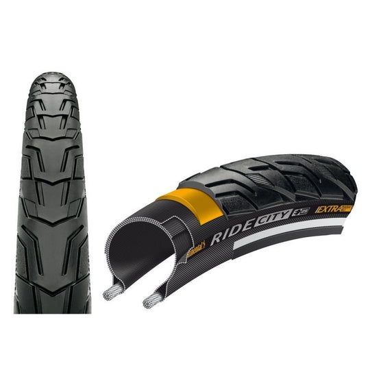 CONTINENTAL Pneu Ride City – Rigide – Flanc Réfléchissant – E - Bike E25 - Peloton GP