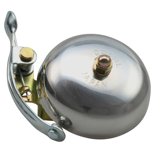 CRANE Sonnette SUZU Bell (Steel Band) Polished Silver - Peloton GP