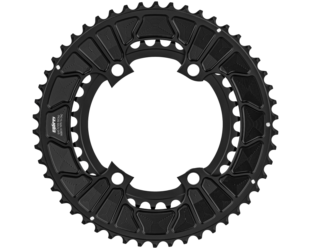 CYBREI Plateau Extérieur EVO – Aluminium 7075 - T6 CNC – 110 x 4 – 11/12V - Peloton GP