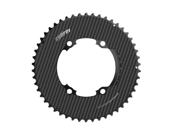 CYBREI Plateau Extérieur Metarbon Aero – Carbone / Aluminium 7075 - T6 – 110 x 4 – 11/12V - Peloton GP