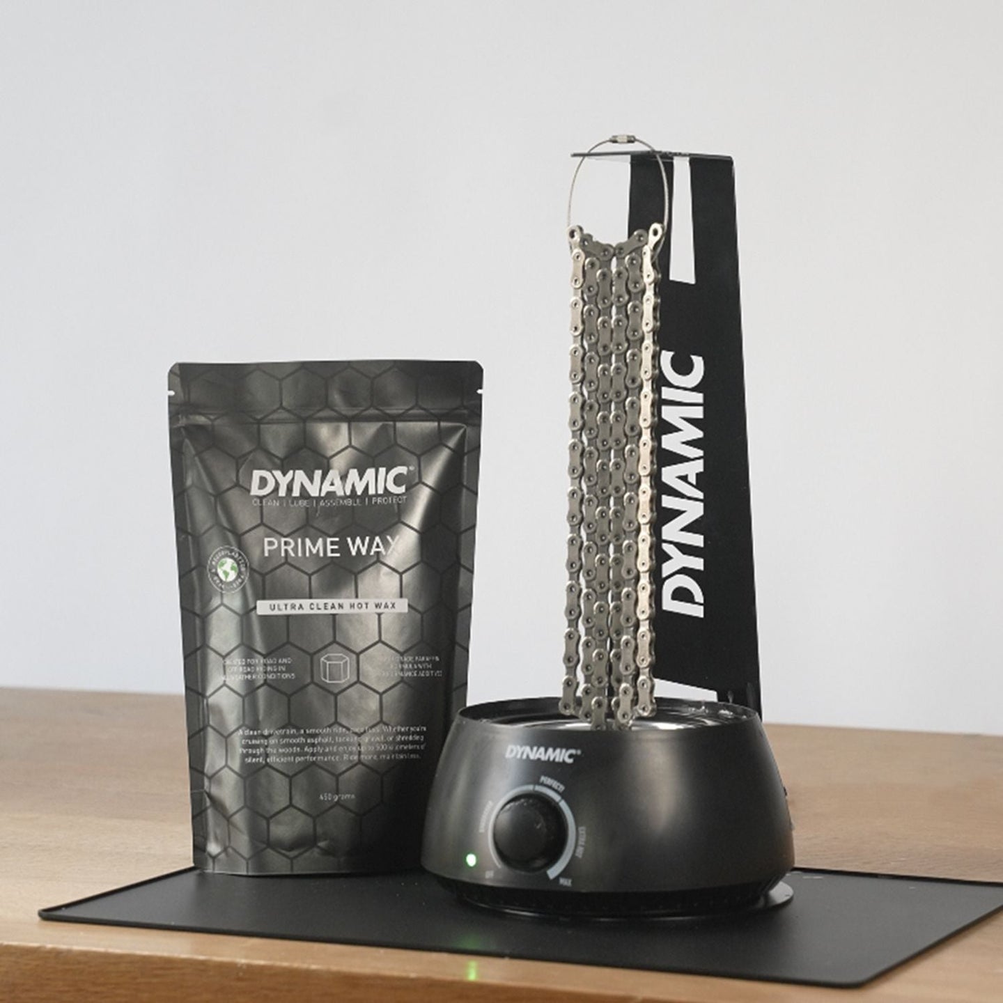 Dynamic Prime Wax – 450 g – Cire Chaîne à Chaud – Haute Durabilité - Peloton GP