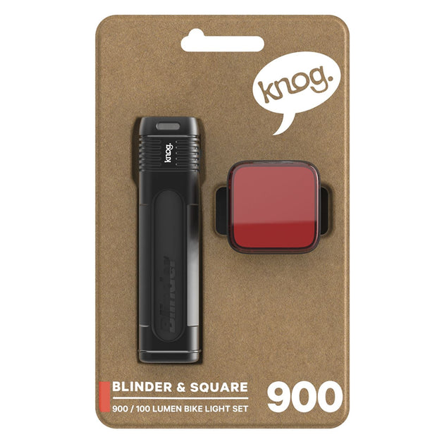 Éclairage avant et arrière Blinder Pro 900 / Blinder carré - Knog - Peloton GP