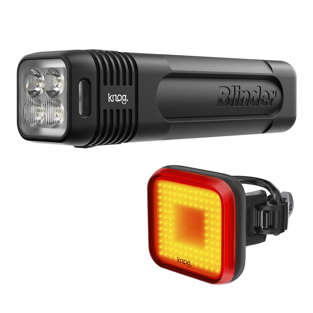 Éclairage avant et arrière Blinder Pro 900 / Blinder carré - Knog - Peloton GP