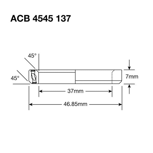 ENDURO BEARINGS Roulement De Direction ACB 4545 137 SS 37x46.85x7 - Peloton GP