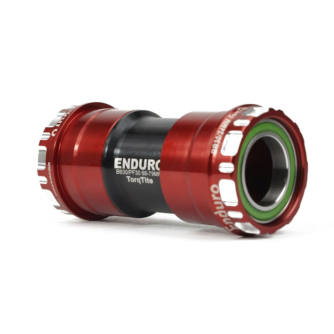 Enduro Bearings Torqtite BB30 Vers 24 mm – Acier Inox – Rouge - Peloton GP