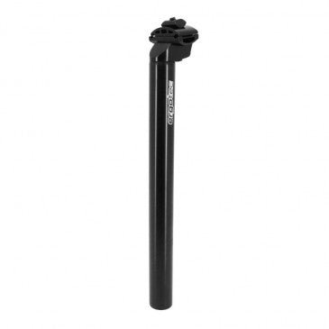 ERGOTEC Tige De Selle Patent – Aluminium – Ø28.6 mm – L350 mm – Recul 18 mm – Noir - Peloton GP
