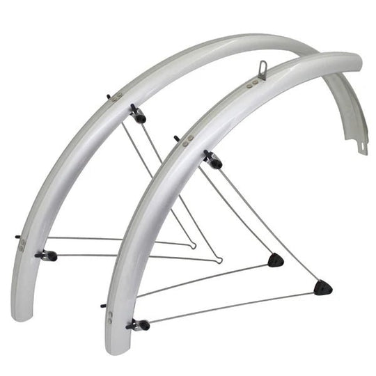 Garde boue VTT 26 pouces Stronglight Country 60 mm argent kit tringles inox - Peloton GP