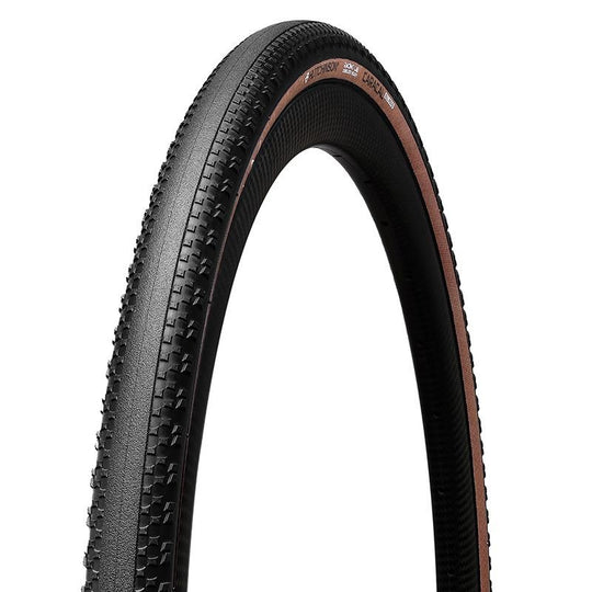 HUTCHINSON Pneu Caracal Allroad 700x35 SwiftEasy Mach Tread 3.0 Tubeless Ready Noir/Marron - Peloton GP