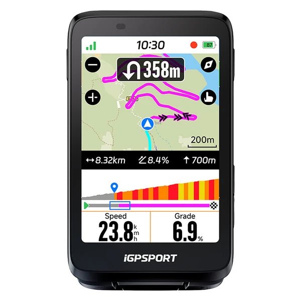 iGPSPORT BiNavi GPS/Compteur Vélo Couleur Full Tactile - Peloton GP