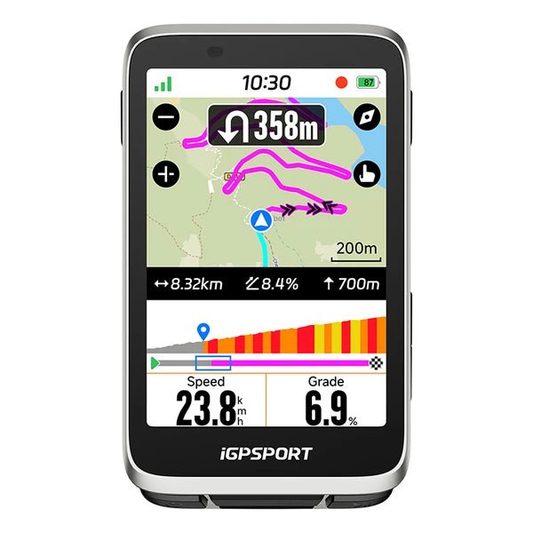 iGPSPORT BiNavi GPS/Compteur Vélo Couleur Full Tactile - Peloton GP