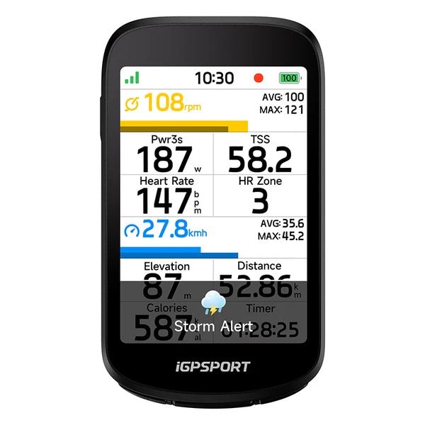 iGPSPORT BSC500 GPS/Compteur Vélo Couleur Tactile 3,3" - Peloton GP