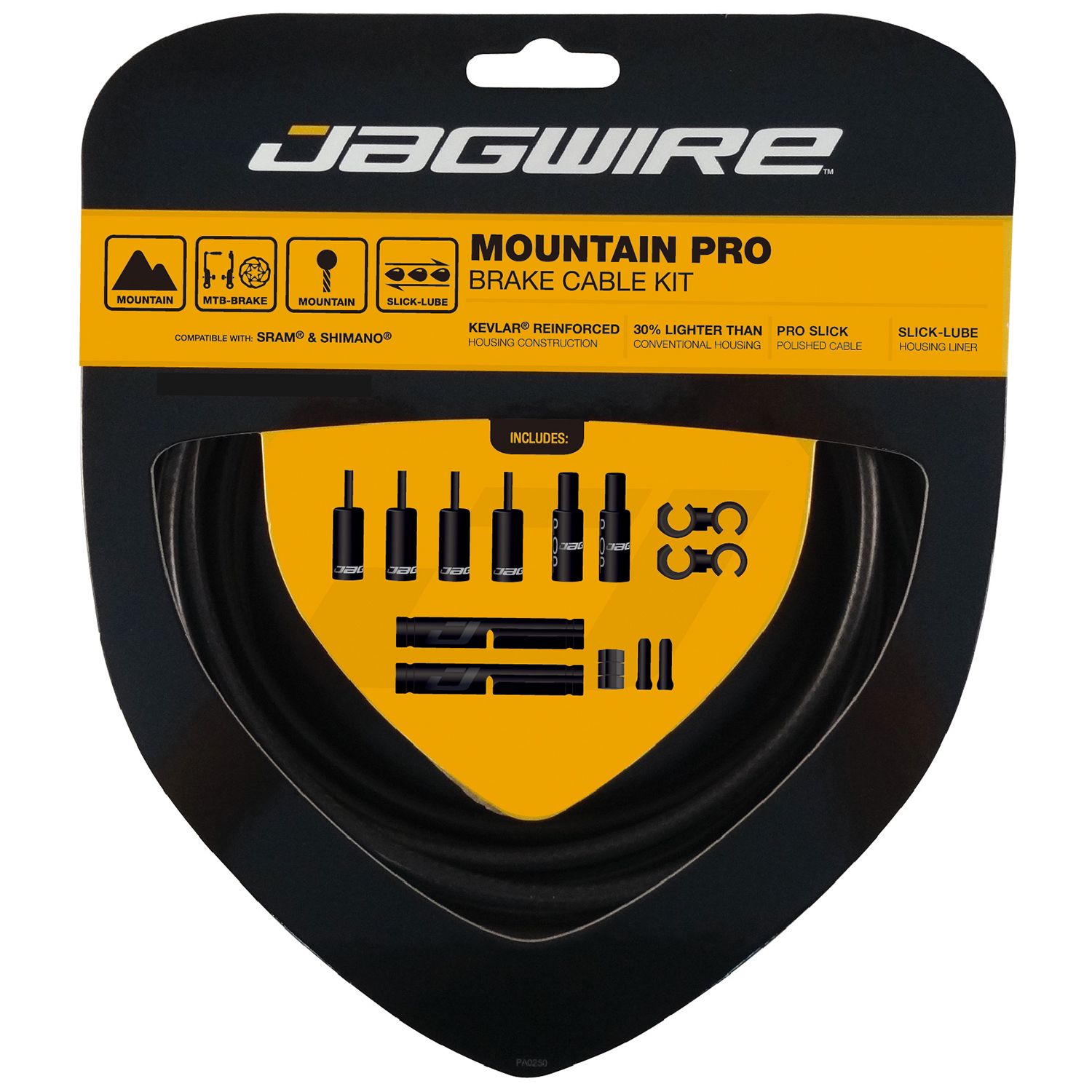 JAGWIRE Kit De Frein Mountain Pro Stealth Black - Peloton GP