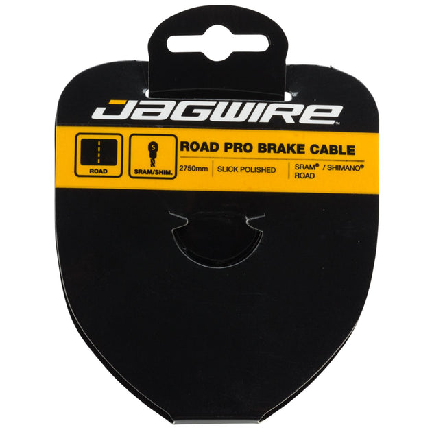 Jagwire Road Brake Cable Pro Polished Slick Stainless 1.5 x 2750 mm SRAM/Shimano - Peloton GP