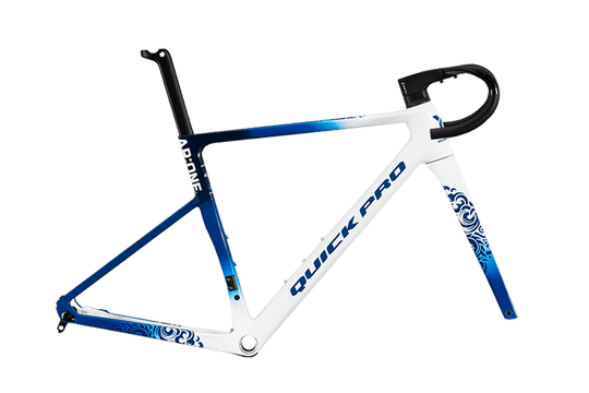 Kit cadre AR:ONE blanc et bleu - QUICK PRO - Peloton GP