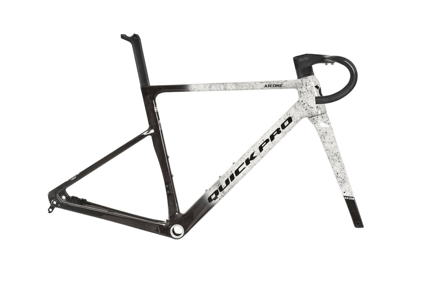Kit cadre AR:ONE Noir et Blanc - QUICK PRO - Peloton GP