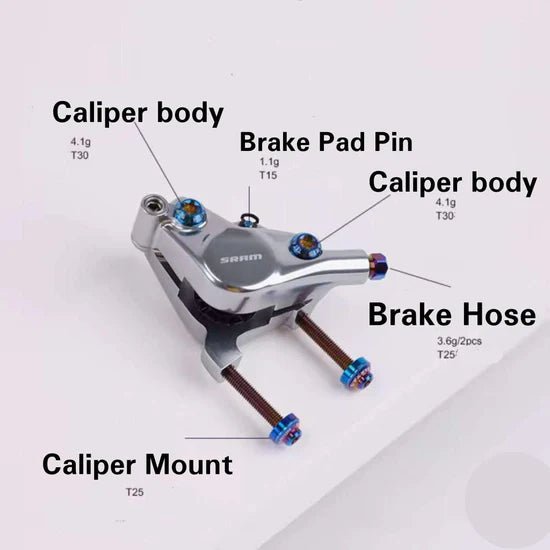 Kit de mise à niveau étriers en titane pour SRAM AXS - Ti - parts - Peloton GP