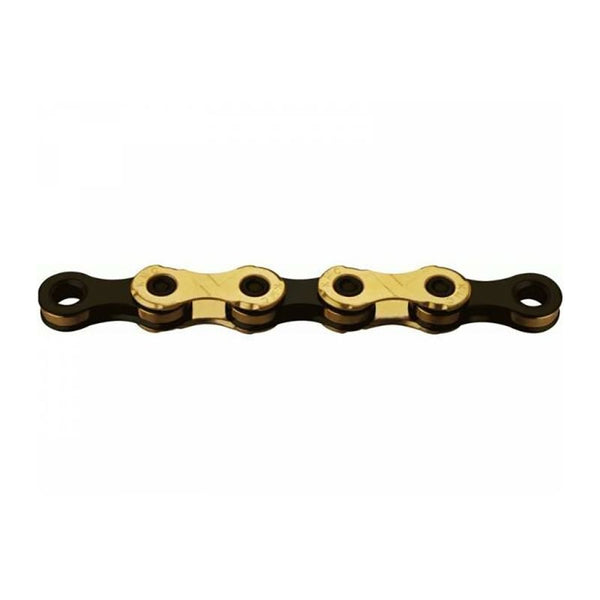 KMC Chaîne X12 Ti - N 12V 126 Maillons Noire/Or - Peloton GP
