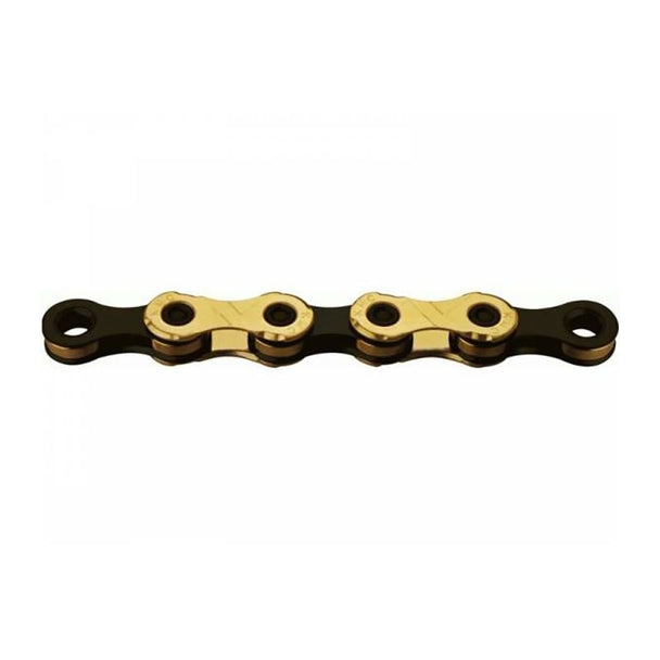 KMC Chaîne X12 Ti - N 12V 126 Maillons Noire/Or - Peloton GP