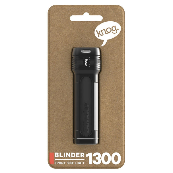 KNOG Blinder Pro 1300 – Éclairage Avant Vélo – 1300 Lumens – USB - C – IP67 - Peloton GP