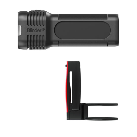 KNOG Blinder Pro 400 + Plus Rear – Kit Éclairage Avant / Arrière – Noir - Peloton GP