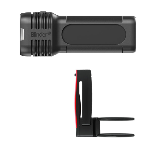 KNOG Blinder Pro 400 + Plus Rear – Kit Éclairage Avant / Arrière – Noir - Peloton GP