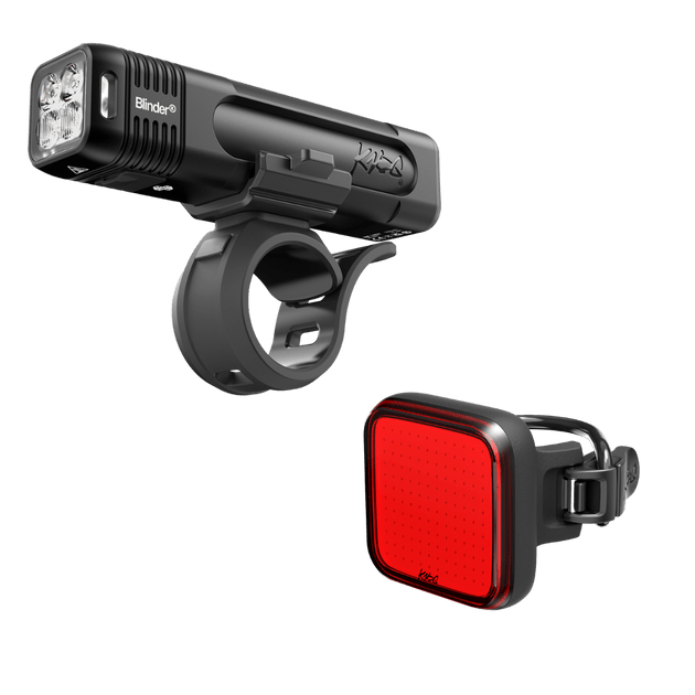KNOG Blinder Pro 700 / Blinder Rear Square - Kit Noir - Peloton GP
